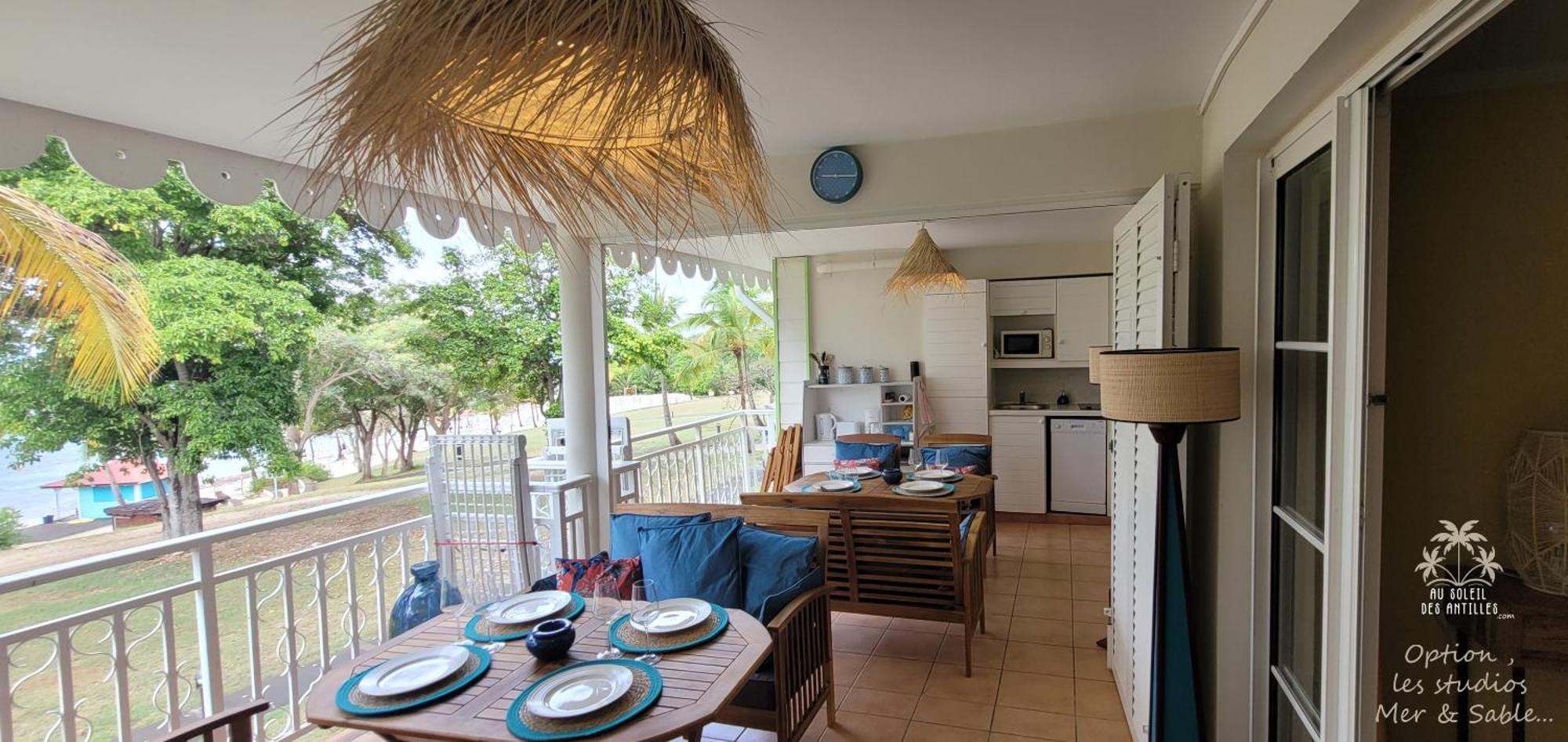 Studio Sable 2/4 Pers Face A La Mer Sainte-Anne  Exterior foto